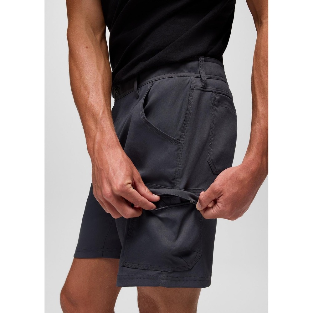 Prana Stretch Zion Shorts Dark Iron Grey 10" Outdoor Hiking Gorpcore Mens 31